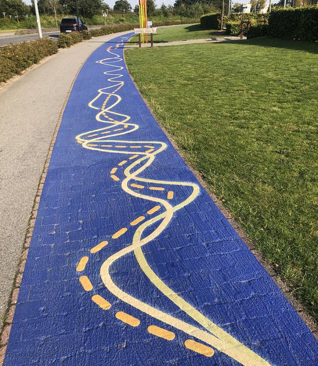 Playful markings lead the way in Billund 3