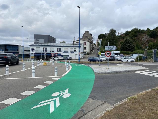 Aménagement de micromobilité avec piste cyclable 5